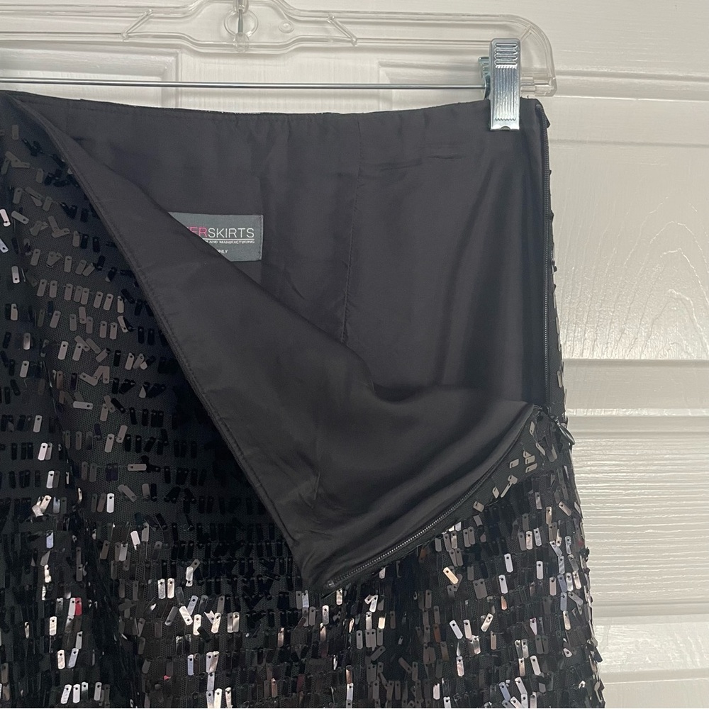 Sevier Skirts Custom Skirt Black Sequins - Picture 4 of 7